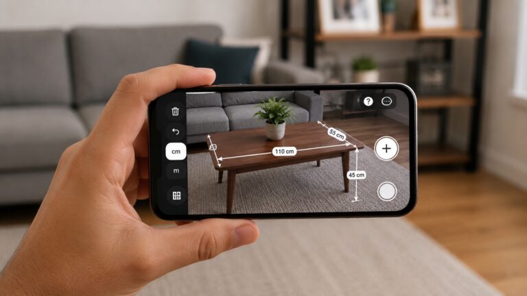 Aplicativos para medir ambientes e móveis usando apenas a câmera