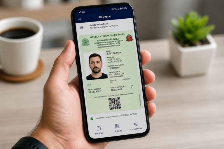 Como baixar e usar o RG Digital no celular passo a passo