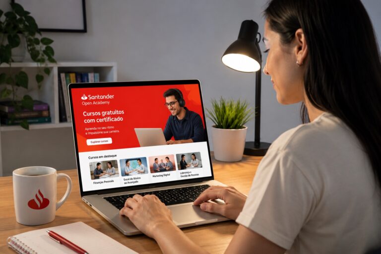 Como funcionam os cursos gratuitos do Santander com certificado online