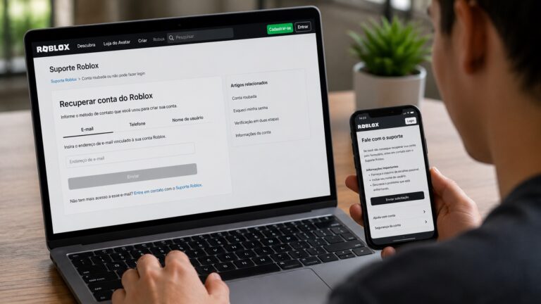 Como recuperar a conta do Roblox usando e-mail, telefone ou suporte