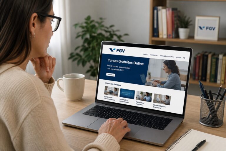 FGV oferece cursos gratuitos online para estudar sem pagar mensalidade