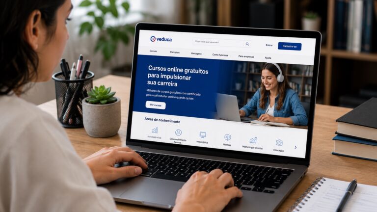 Veduca como acessar cursos gratuitos pela internet