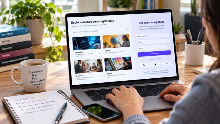 As melhores plataformas de cursos online gratuitos e como se cadastrar
